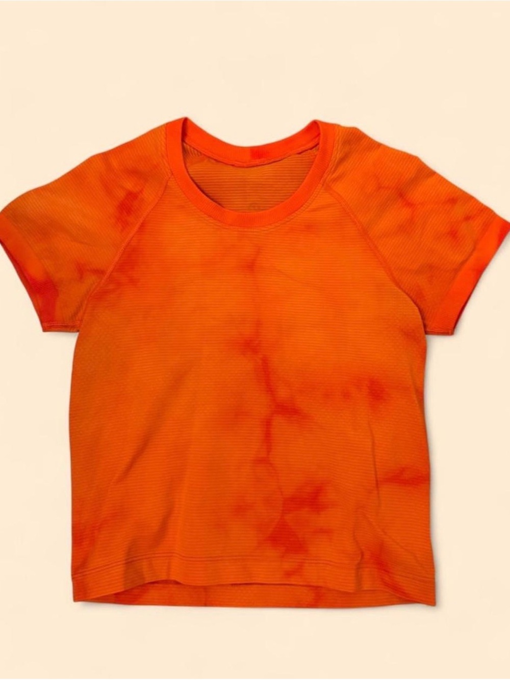 Lululemon Orange Diamond Dye Swiftly Tech